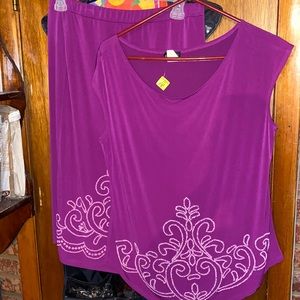 Two piece skirt outfit